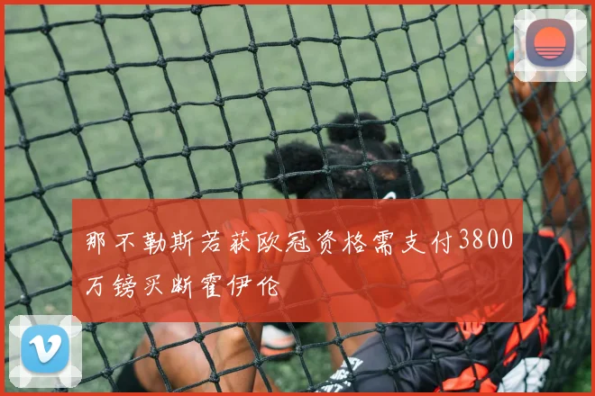 那不勒斯若获欧冠资格需支付3800万镑买断霍伊伦